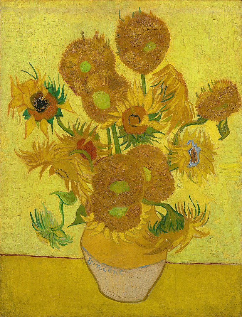 100% Handmade Oil Painting - Vase with Sunflowers