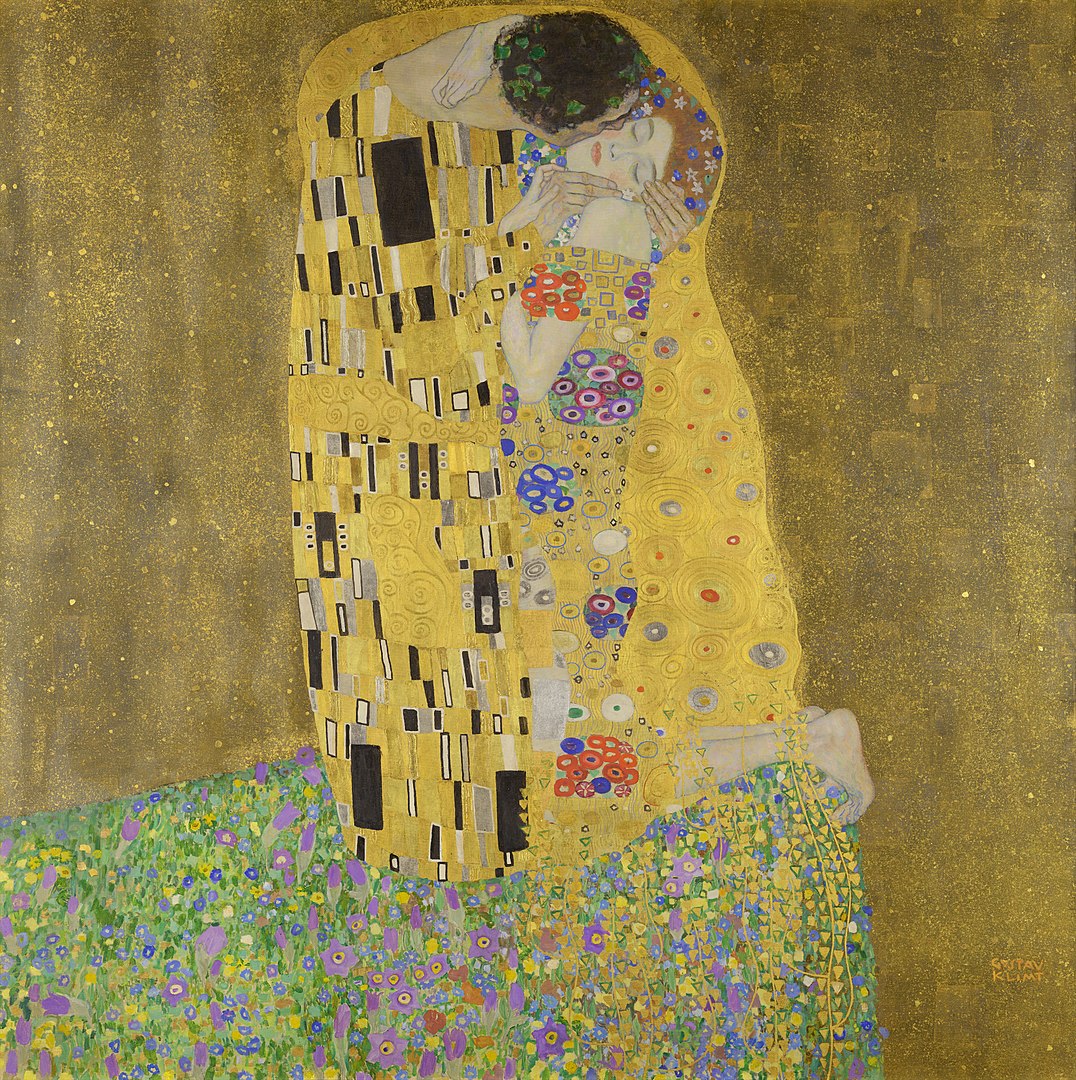100% Handmade Oil Painting - The Kiss