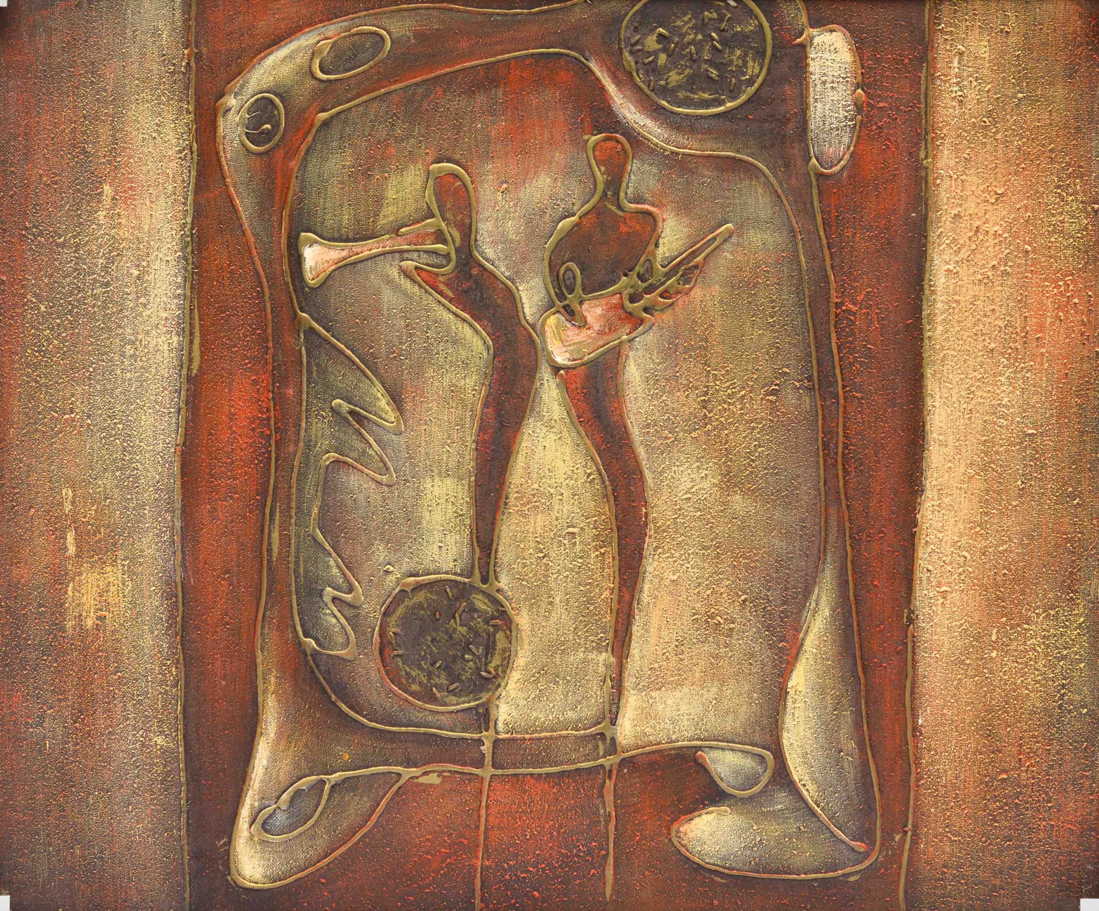 100% Handmade Oil Painting - Ancient Echoes