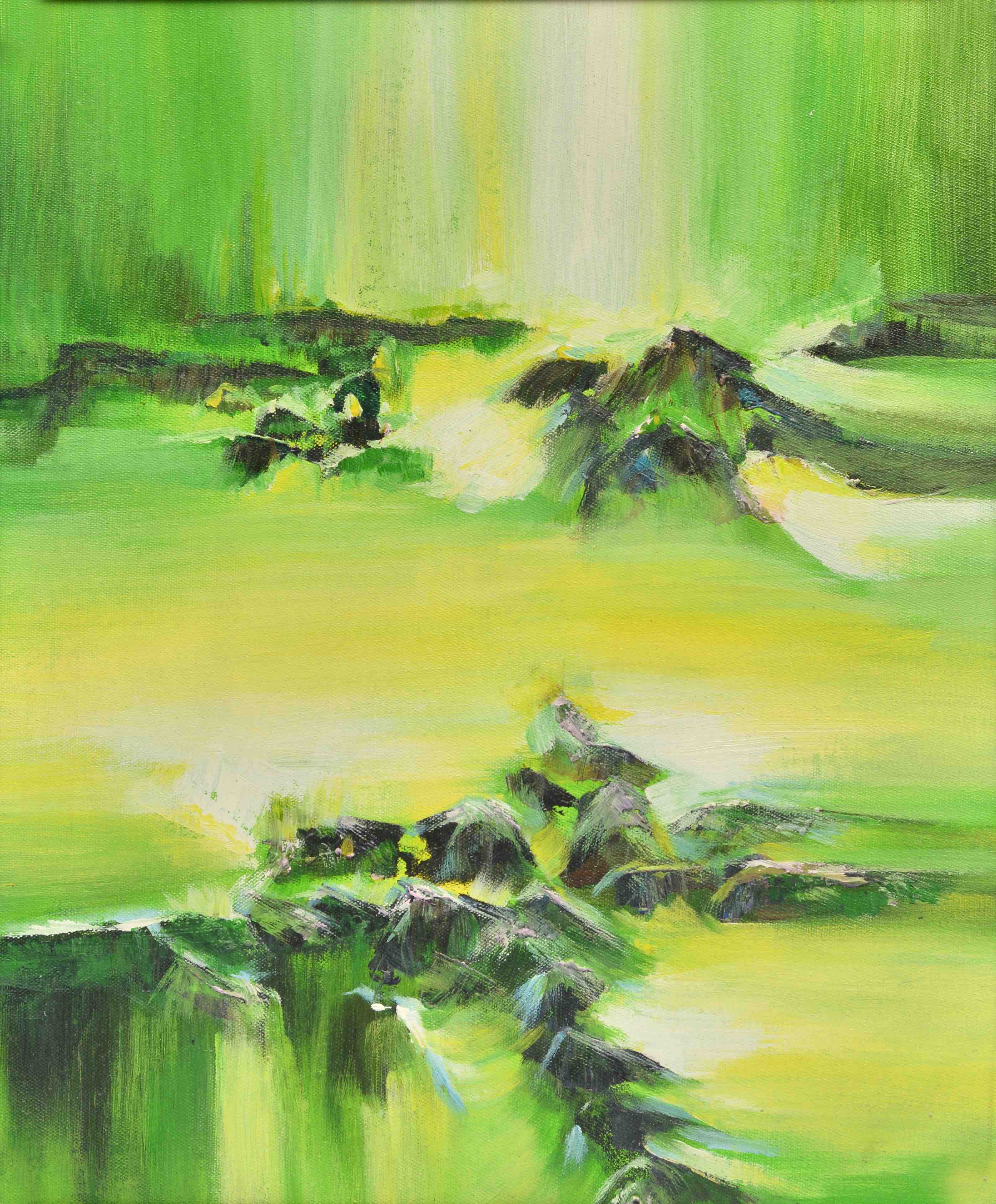 100% Handmade Oil Painting - Verdant Impression