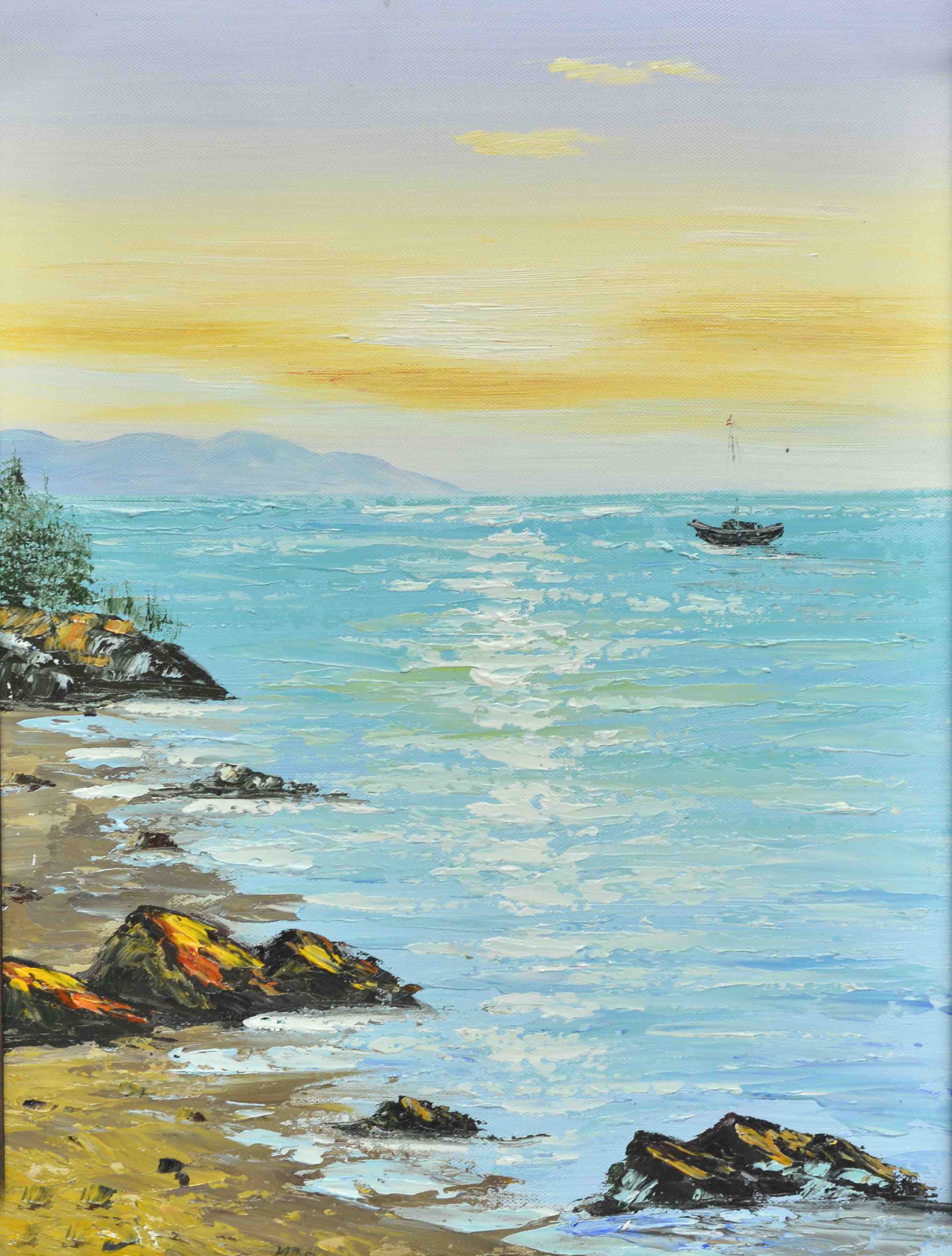 100% Handmade Oil Painting - Serenity Shore