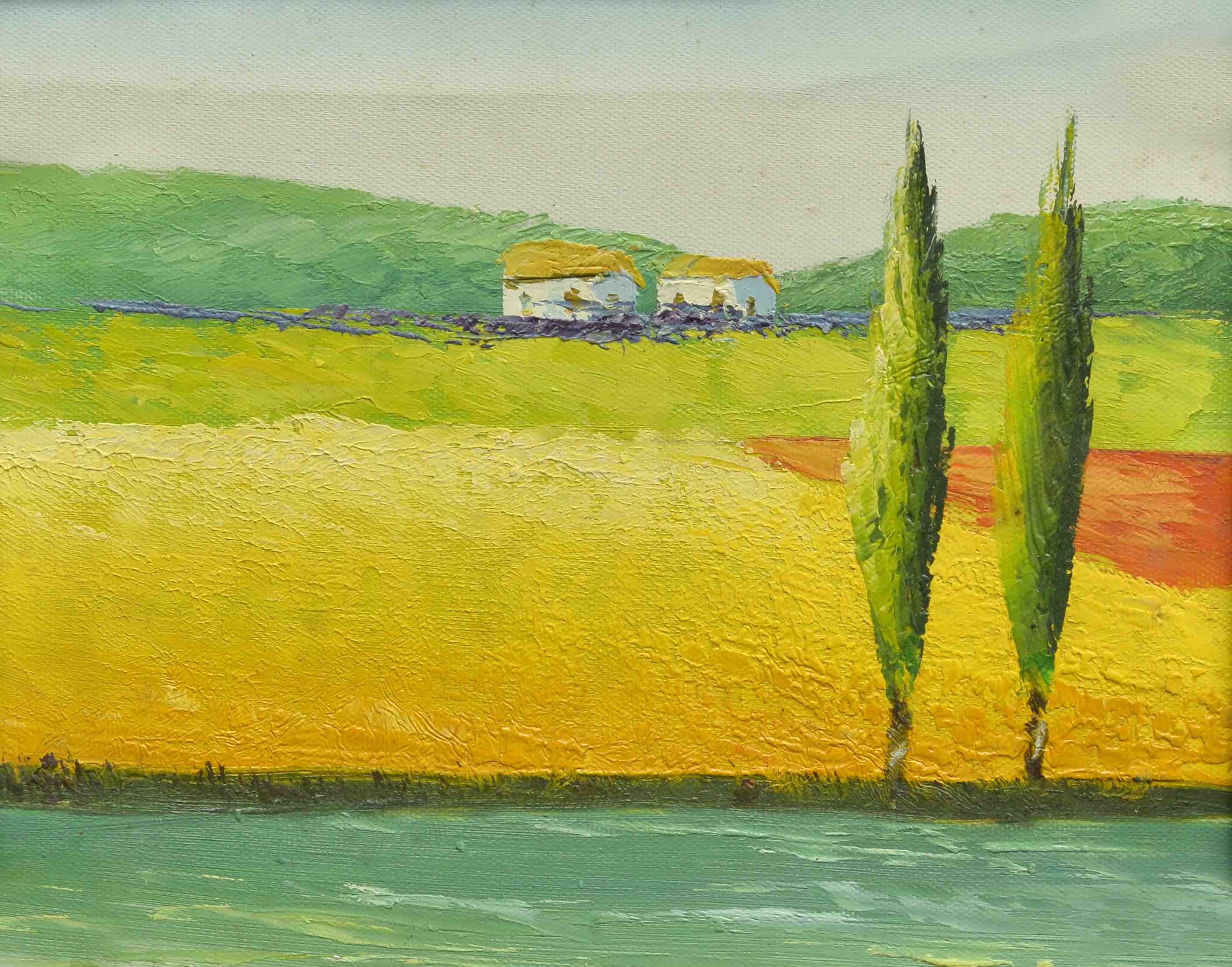 100% Handmade Oil Painting - Tuscan Gold