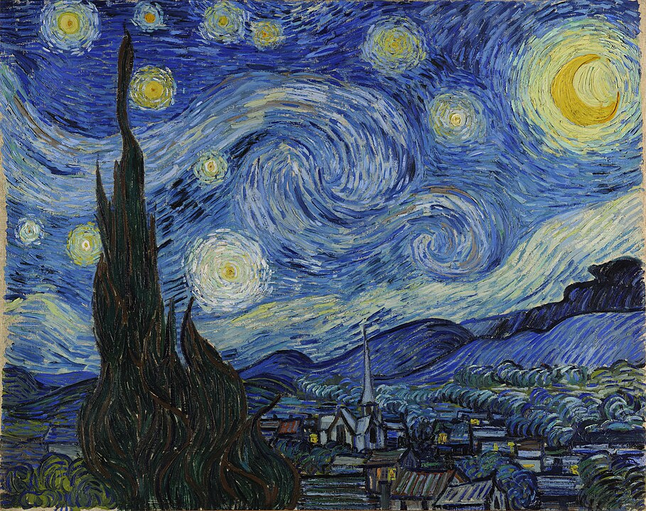 100% Handmade Oil Painting - Starry Night