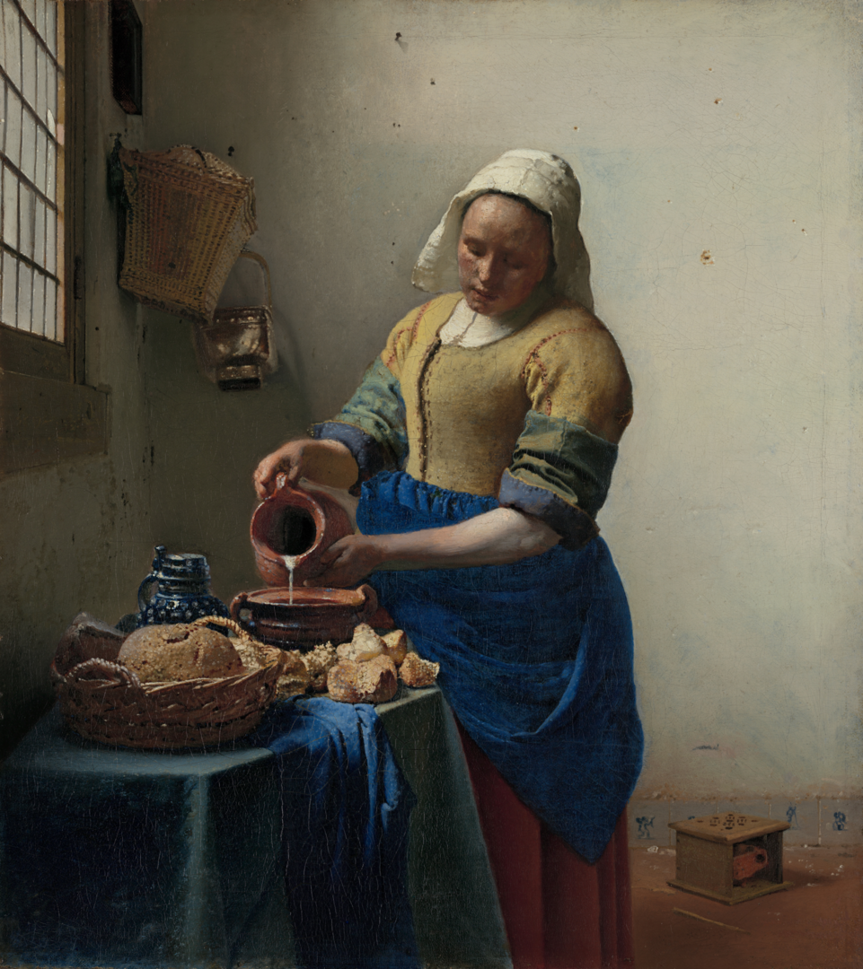 100% Handmade Oil Painting - The Milkmaid