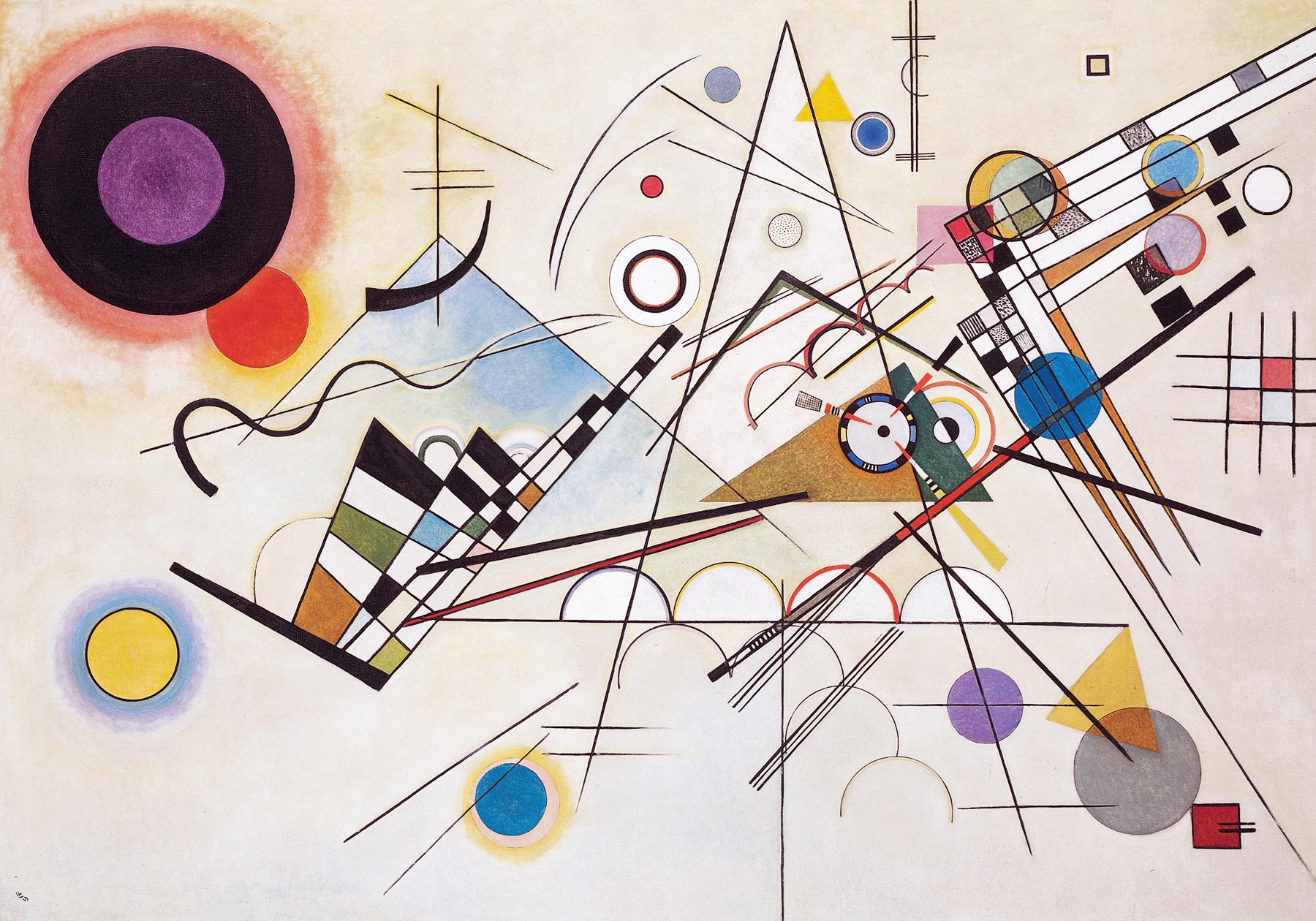 100% Handmade Oil Painting - Composition VIII