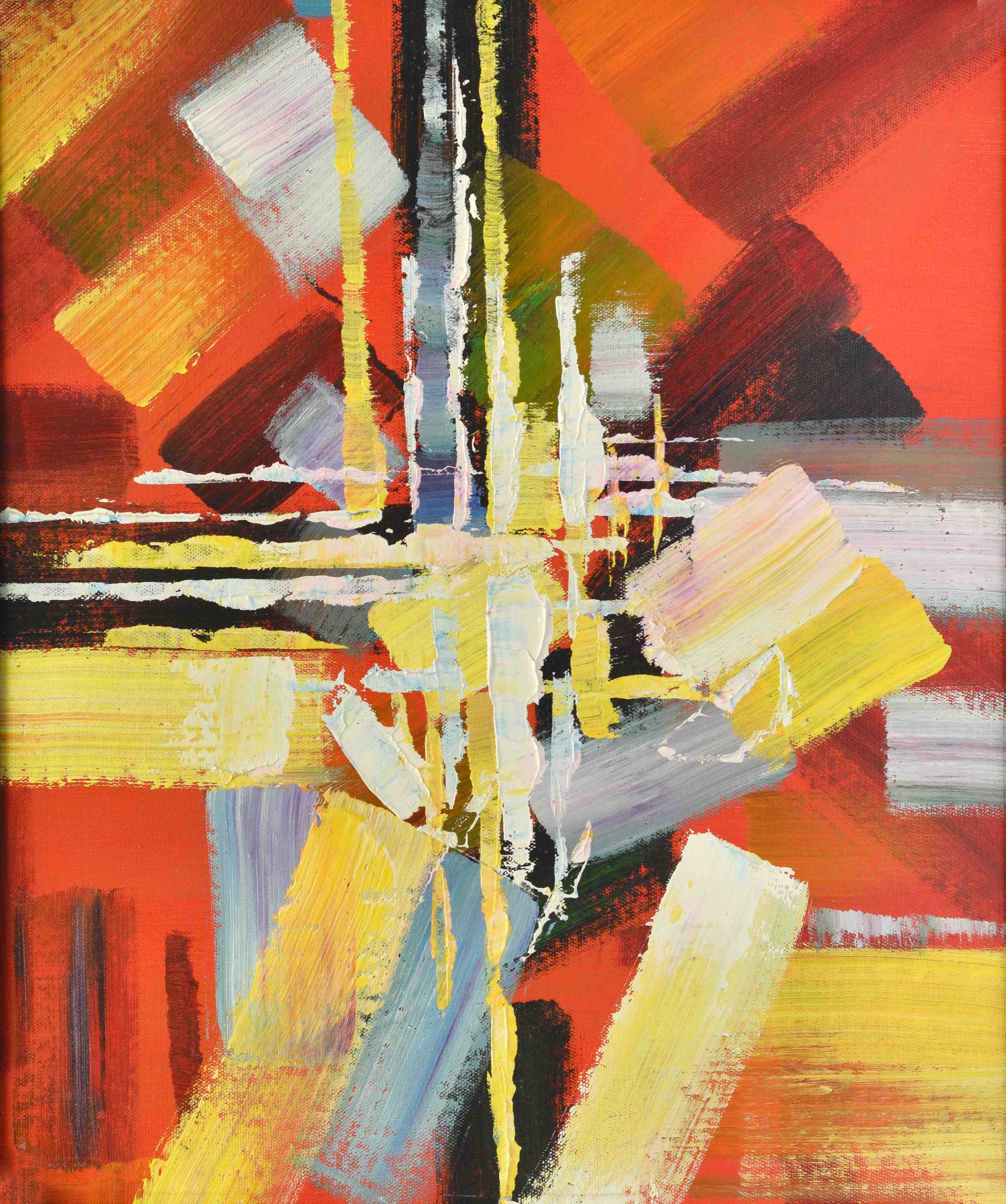 100% Handmade Oil Painting - Abstract Vibrancy