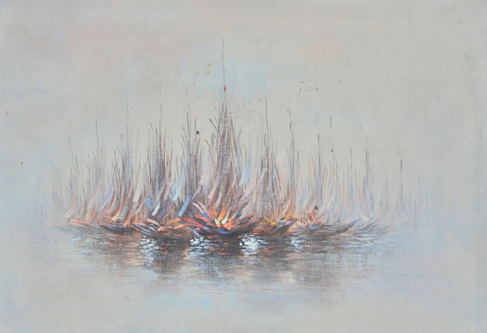100% Handmade Oil Painting - Luminous Convergence