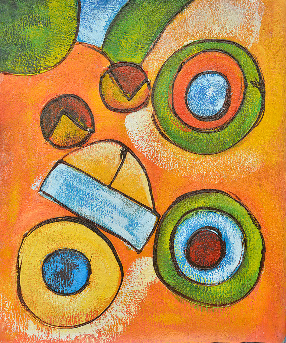 100% Handmade Oil Painting - Chromatic Resonance