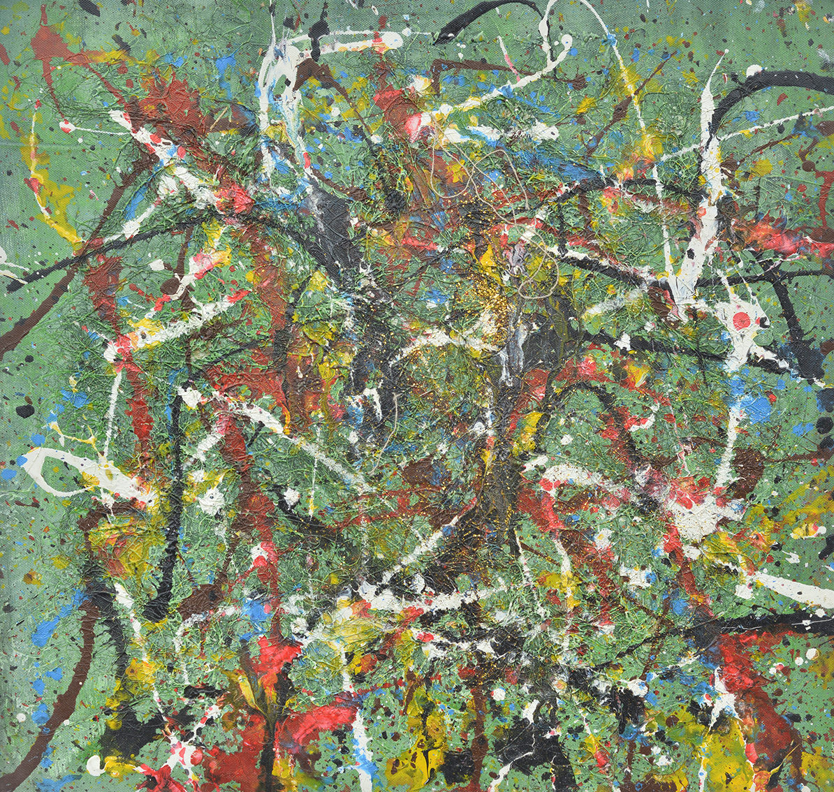 100% Handmade Oil Painting - Exuberant Abstraction