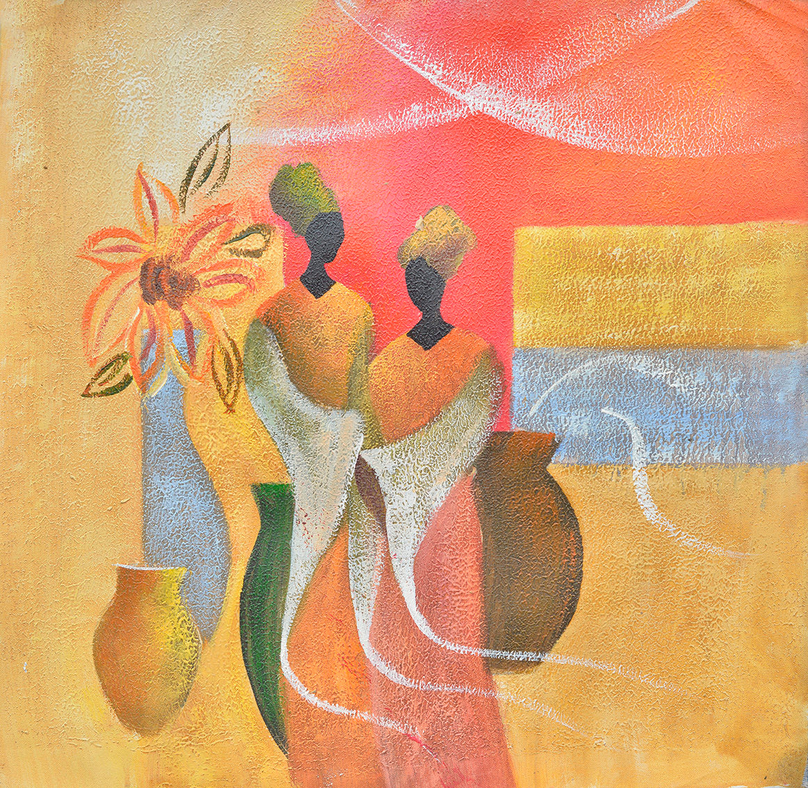 100% Handmade Oil Painting - Vibrant Spirits