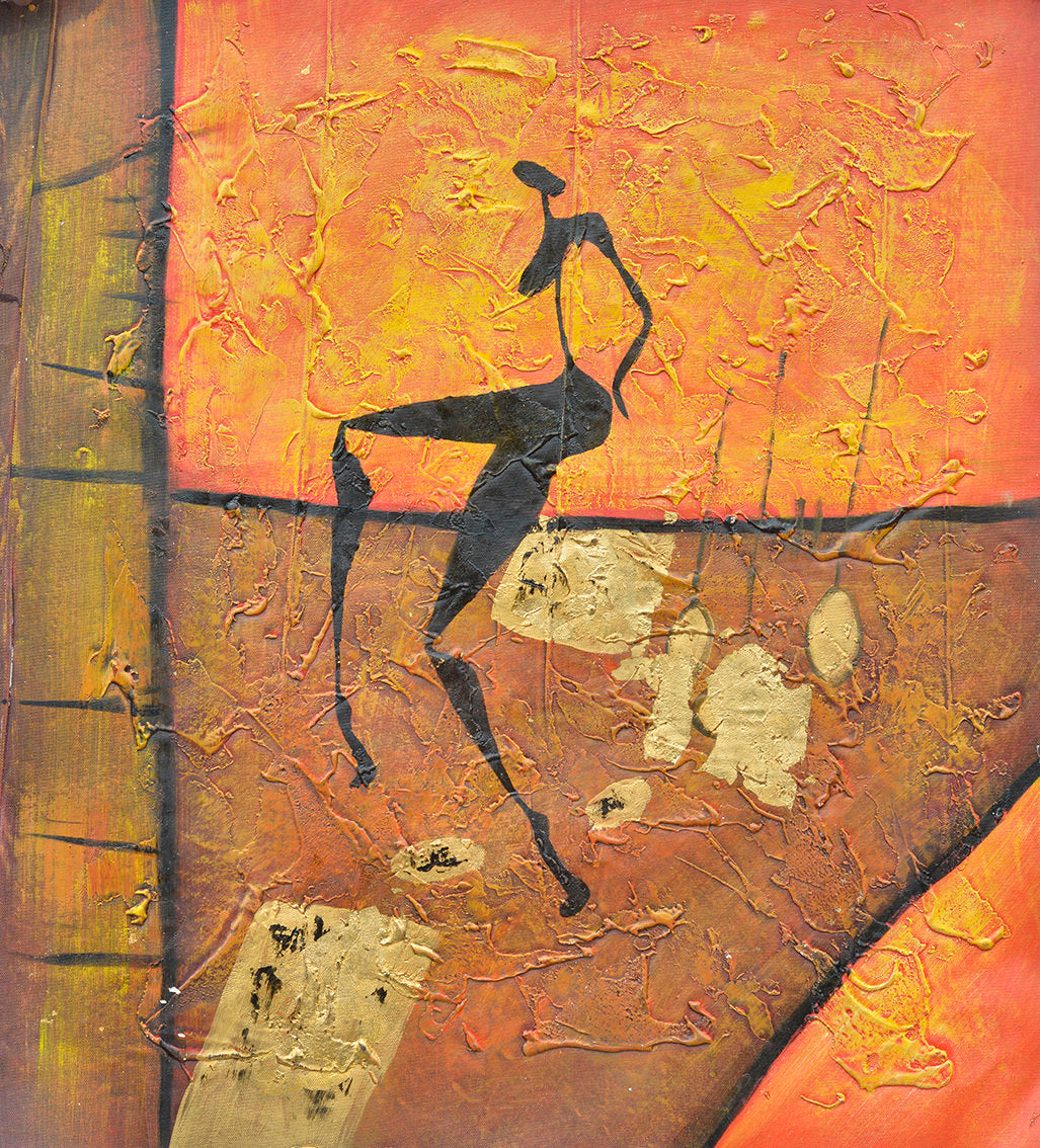 100% Handmade Oil Painting - Spirited Dancer