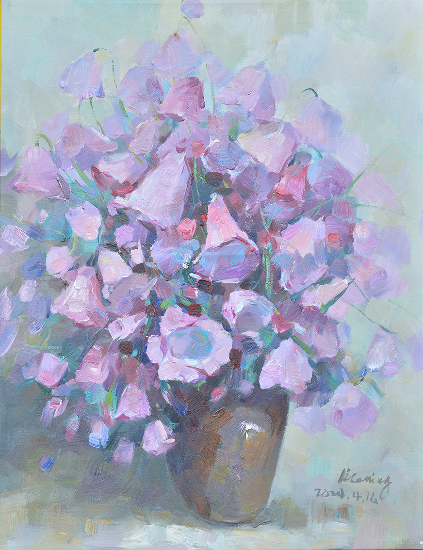 100% Handmade Oil Painting - Floral Reverie