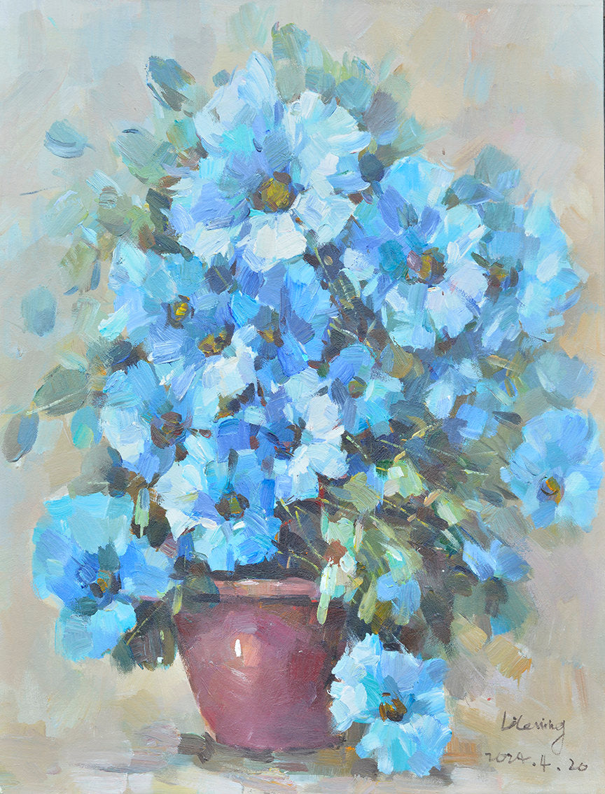 100% Handmade Oil Painting - Ethereal Bouquet