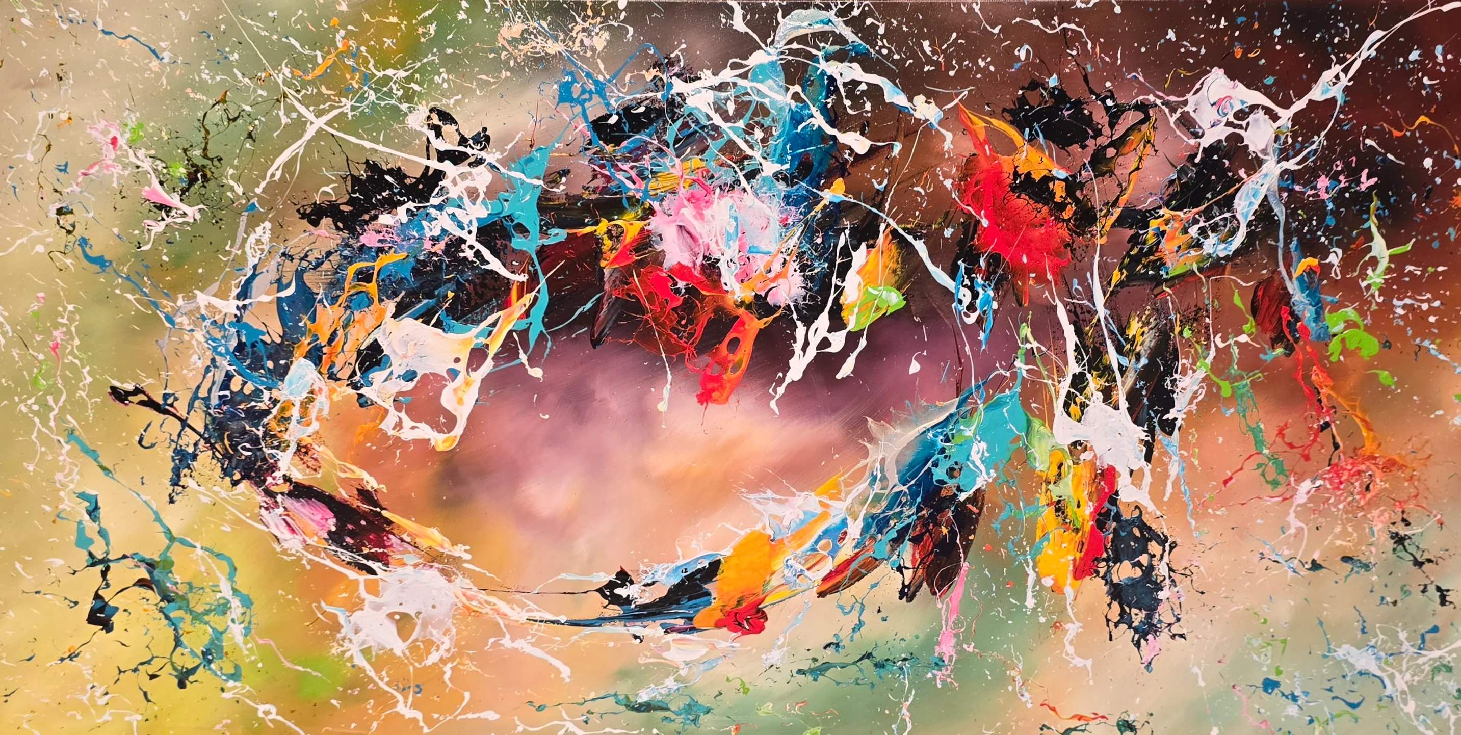 100% Handmade Oil Painting - Divine Colours