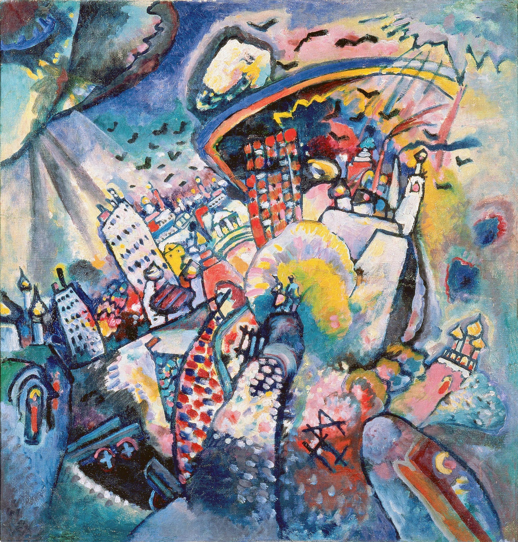 100% Handmade Oil Painting - Moscow I (Red Square)
