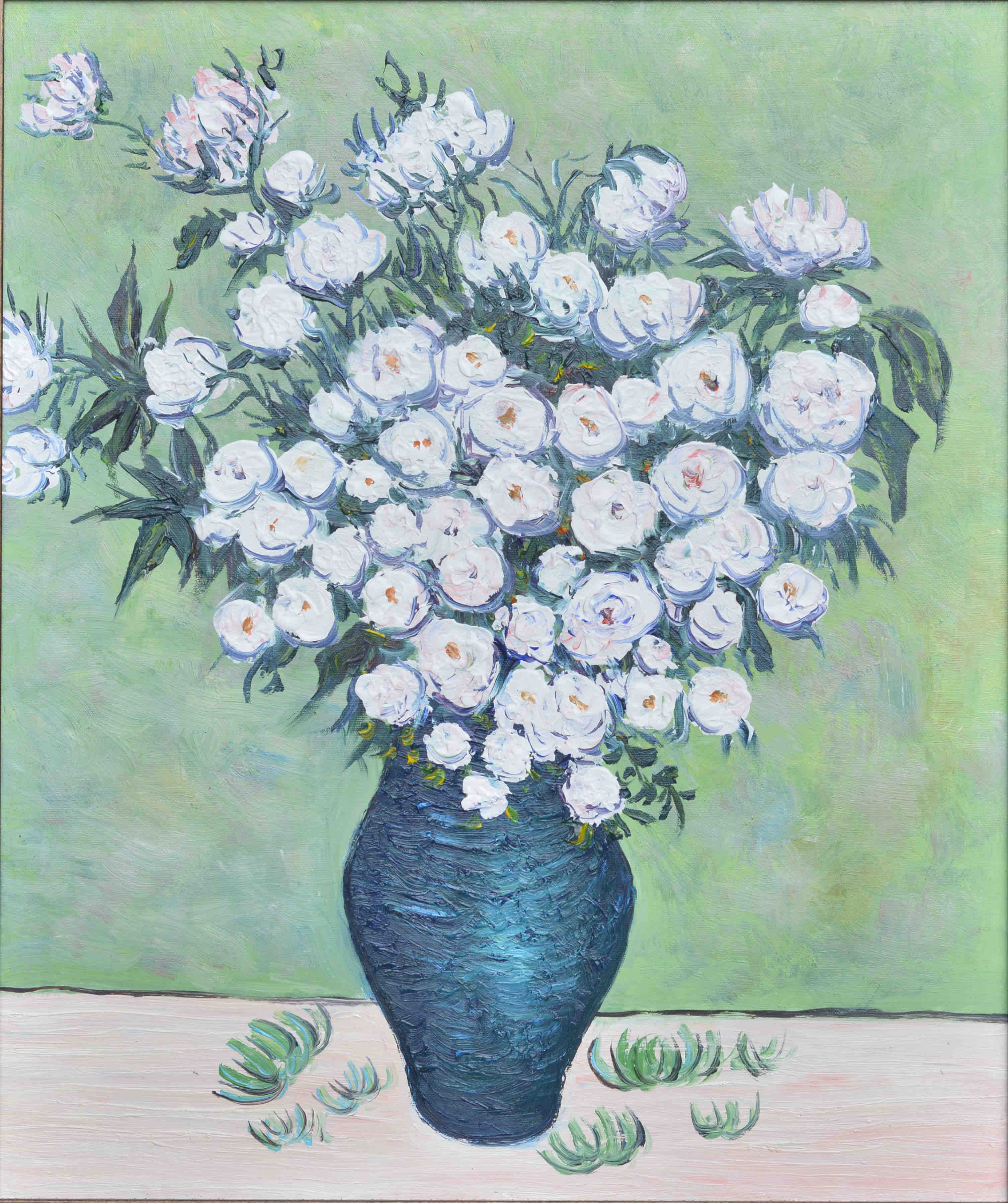 100% Handmade Oil Painting - Roses