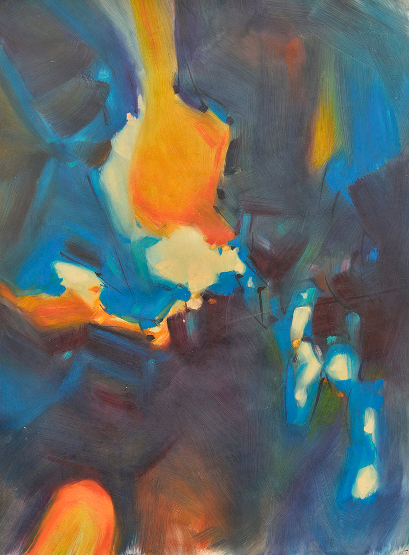 100% Handmade Oil Painting - Chromatic Fusion