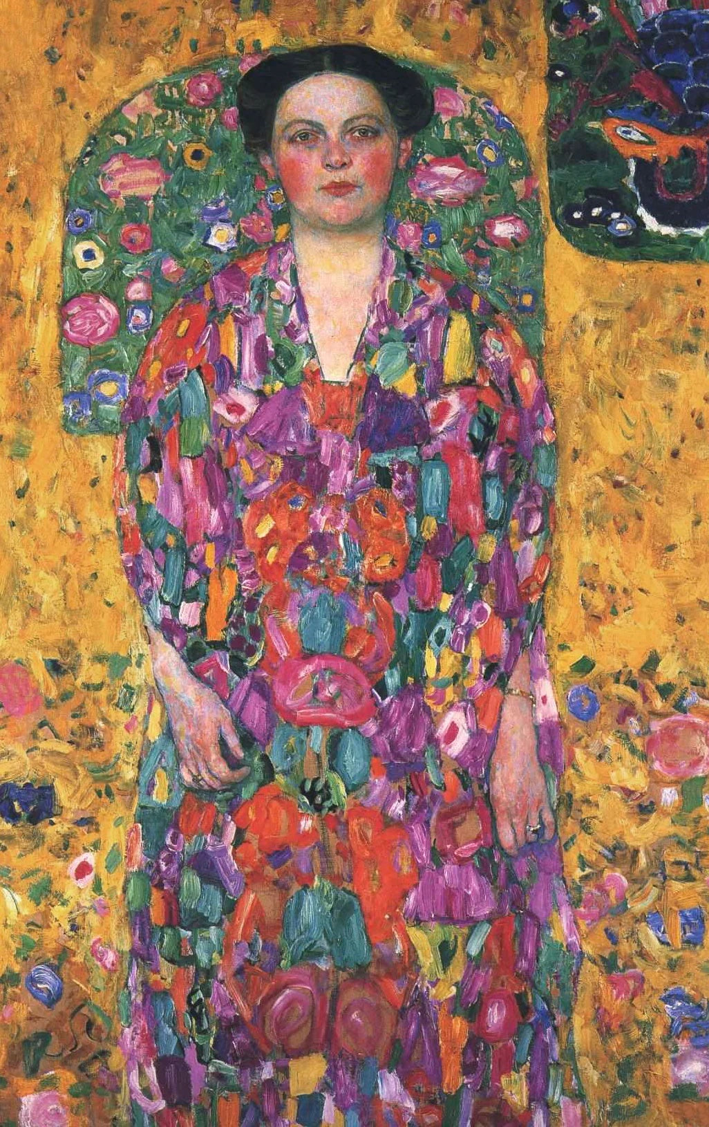 100% Handmade Oil Painting - Portrait Of Eugenia Primavesi